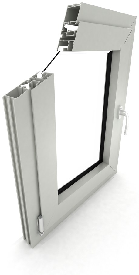 DA-45 window profile cross-section