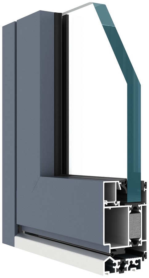 DA-60EEI window profile cross-section