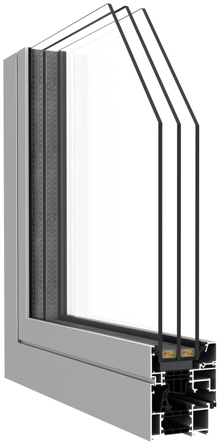 DA-70N window profile cross-section