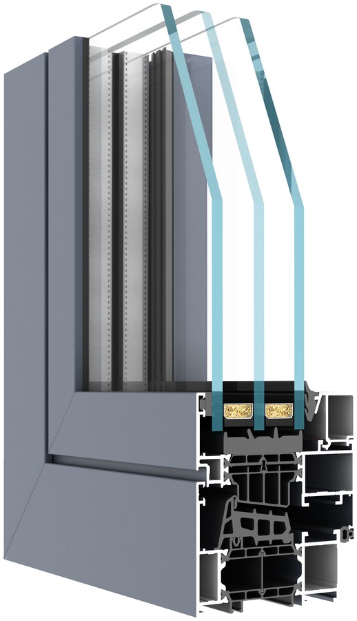 DA-77B window profile cross-section