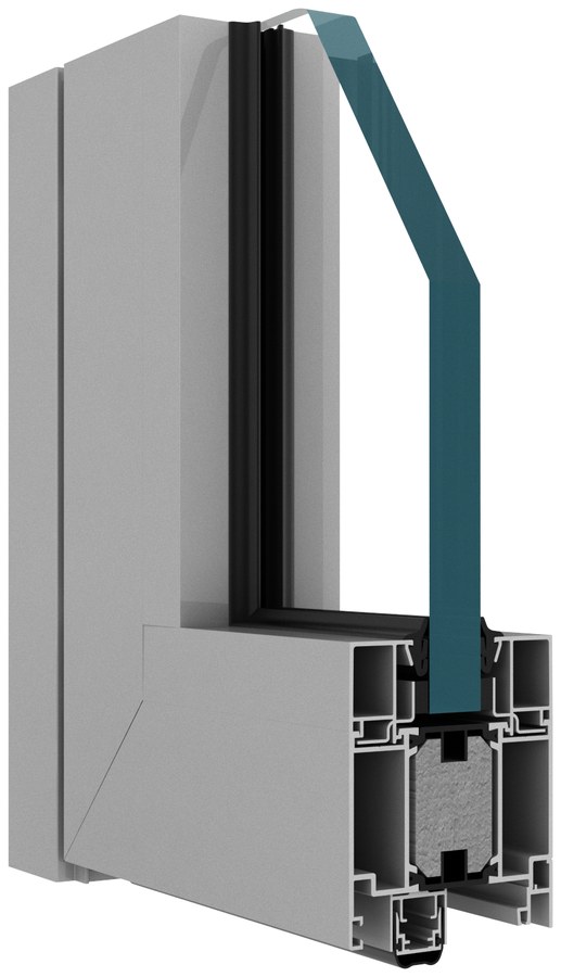 DA-78EI window profile cross-section