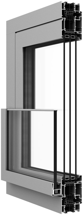 DA-GlassBarrier window profile cross-section