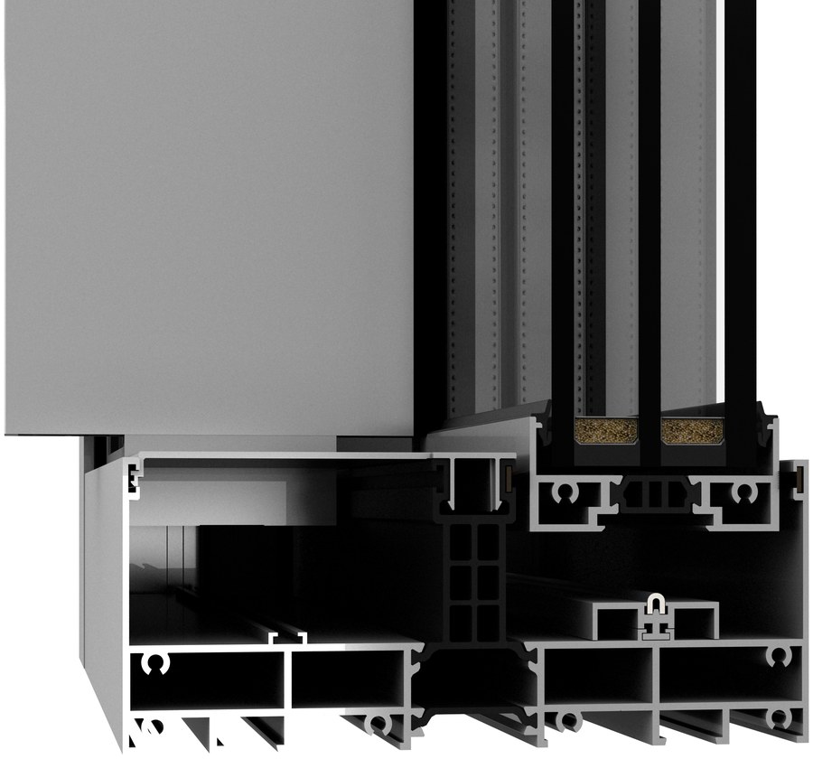 DA-SL window profile cross-section