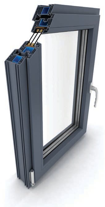 DPQ-82 window profile cross-section