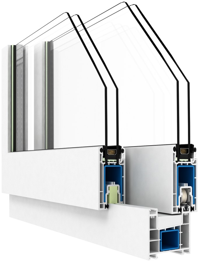Ekosol 70 window profile cross-section